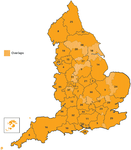 Lep network map